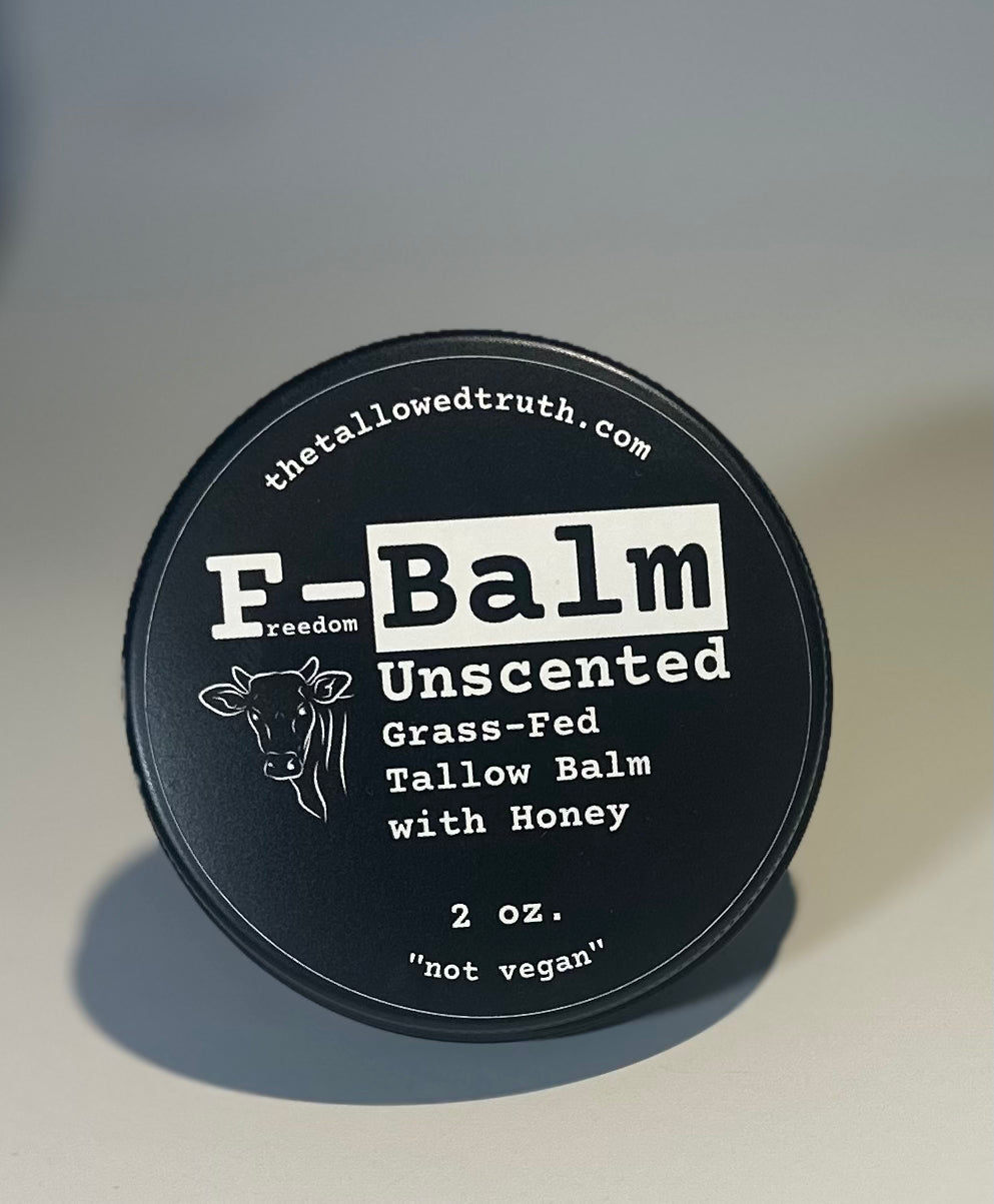 F-Balm - Anti-Aging Tallow Balm - Black Label (UNSCENTED) - 2 oz.