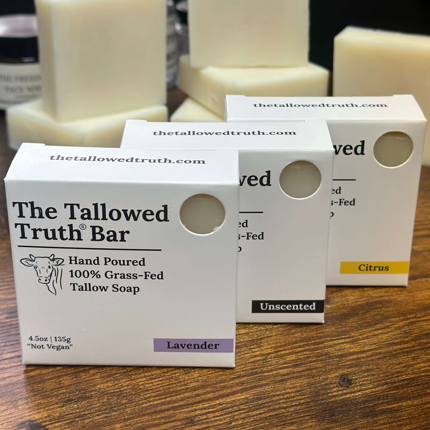 The Tallowed Truth Bar - Tallow Soap 3 Pack