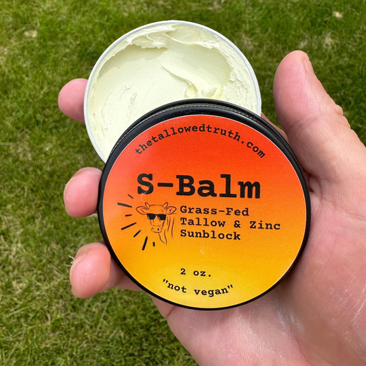 S-Balm (Tallow and Zinc Sun Lotion) 2 oz
